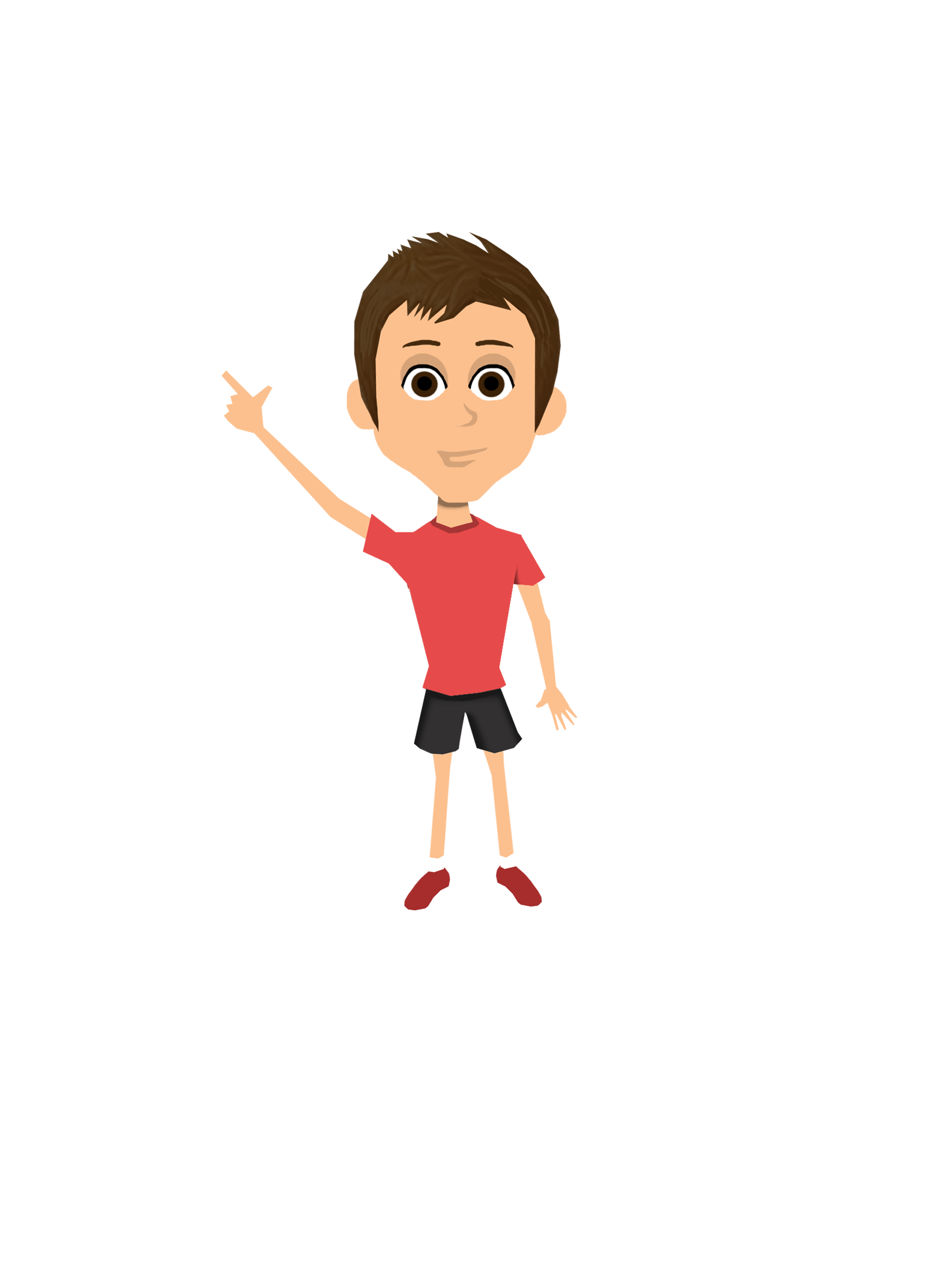 12 kid pointing